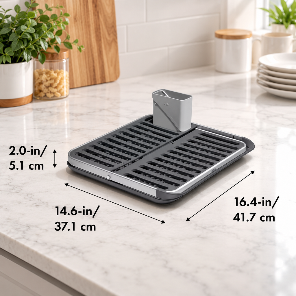 Aluminum Folding Dish Drying Rack