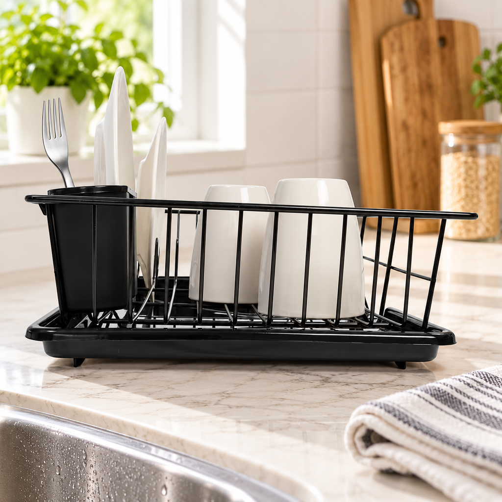 3-Piece Kitchen Sink Dish Drainer Set