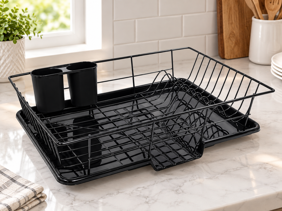 3-Piece Kitchen Sink Dish Drainer Set