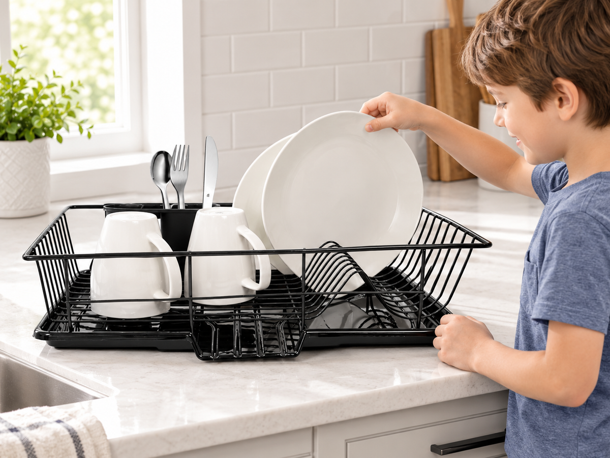 3-Piece Kitchen Sink Dish Drainer Set